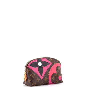 Louis Vuitton Cosmetic Pouch Limited Edition Game On Monogram Canvas