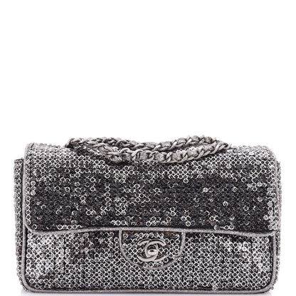 Chanel Classic Single Flap Bag Sequins Medium