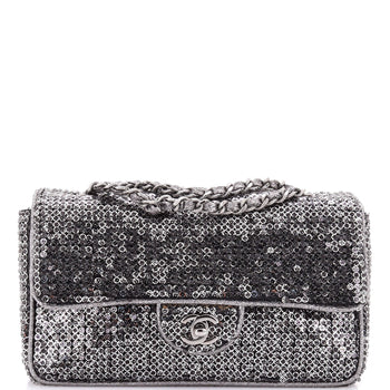 Chanel Classic Single Flap Bag Sequins Medium