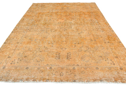 Antique Distressed Floral Vintage Oriental Rug Classic Farmhouse Carpet 6'4X9 ft