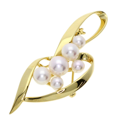 Mikimoto   Brooch Akoya Pearl Pearl K18 Yellow