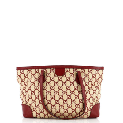 Gucci Ophidia Shopping Tote Gg Raffia Medium