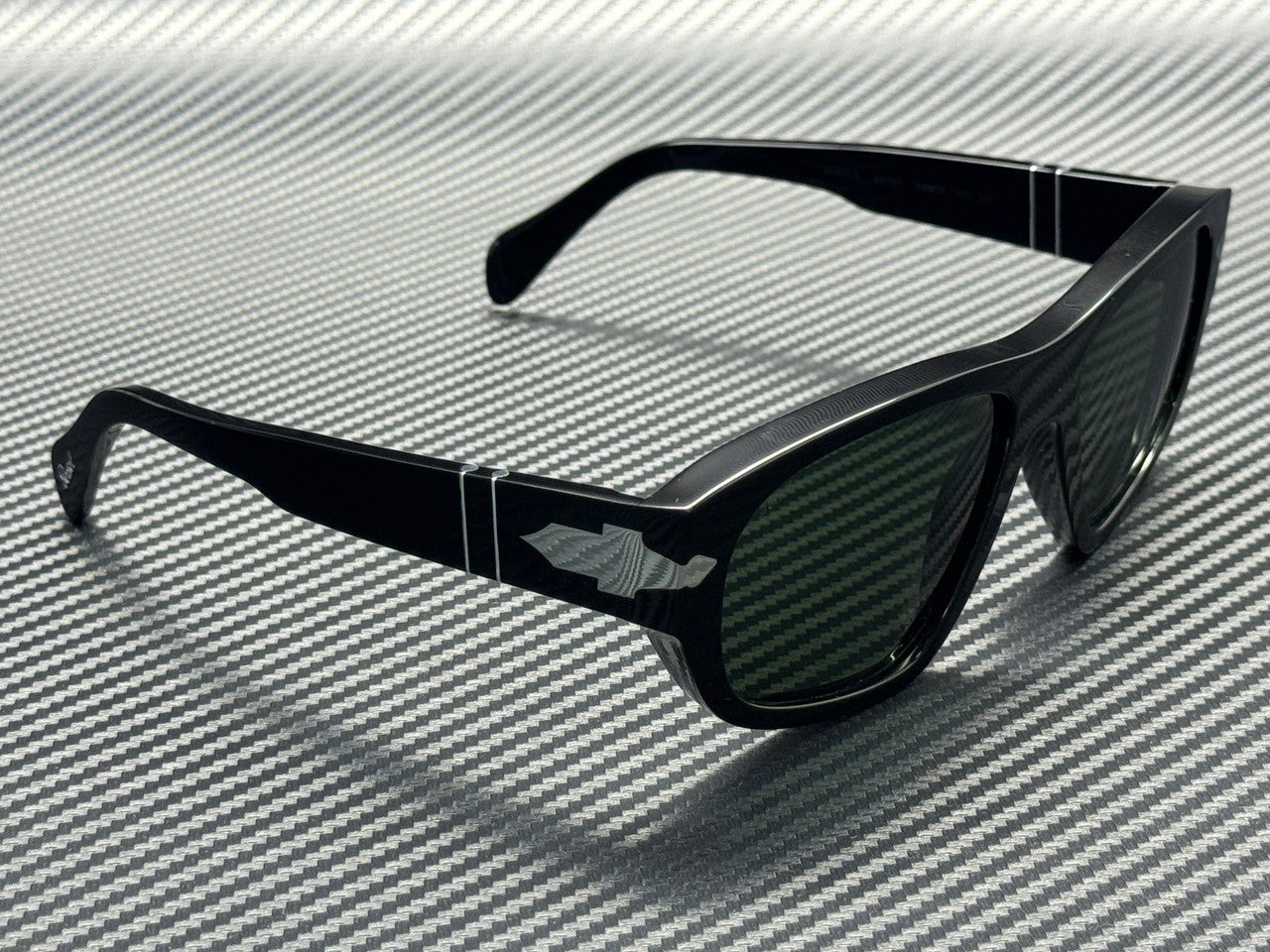 Men's Black Green Sunglasses 31 58 95 PERSOL PO0050S