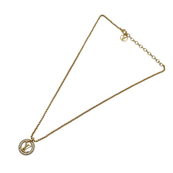 Louis Vuitton Louise By Night Gold Gp Rhinestone Necklace