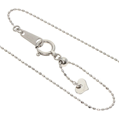 1Ct Diamond Necklace K18 White Gold  3.3G