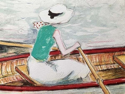 Jean-Pierre Cassigneul (France) Lithograph 'Boat'