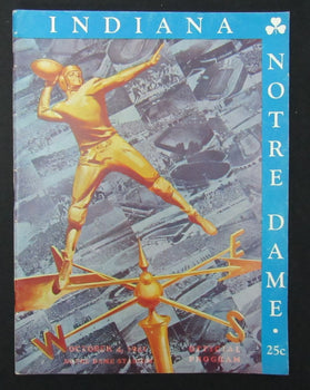 10/4/1941 Indiana Vs. Notre Dame College Program 185917