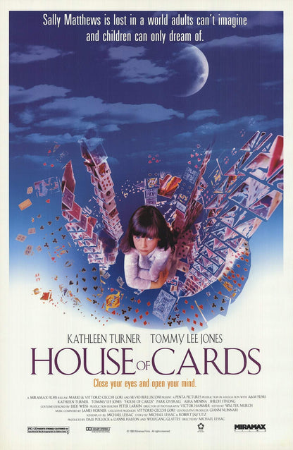 1993 ARTIST UNKNOWN House of Cards 41" x 27" Offset Lithograph