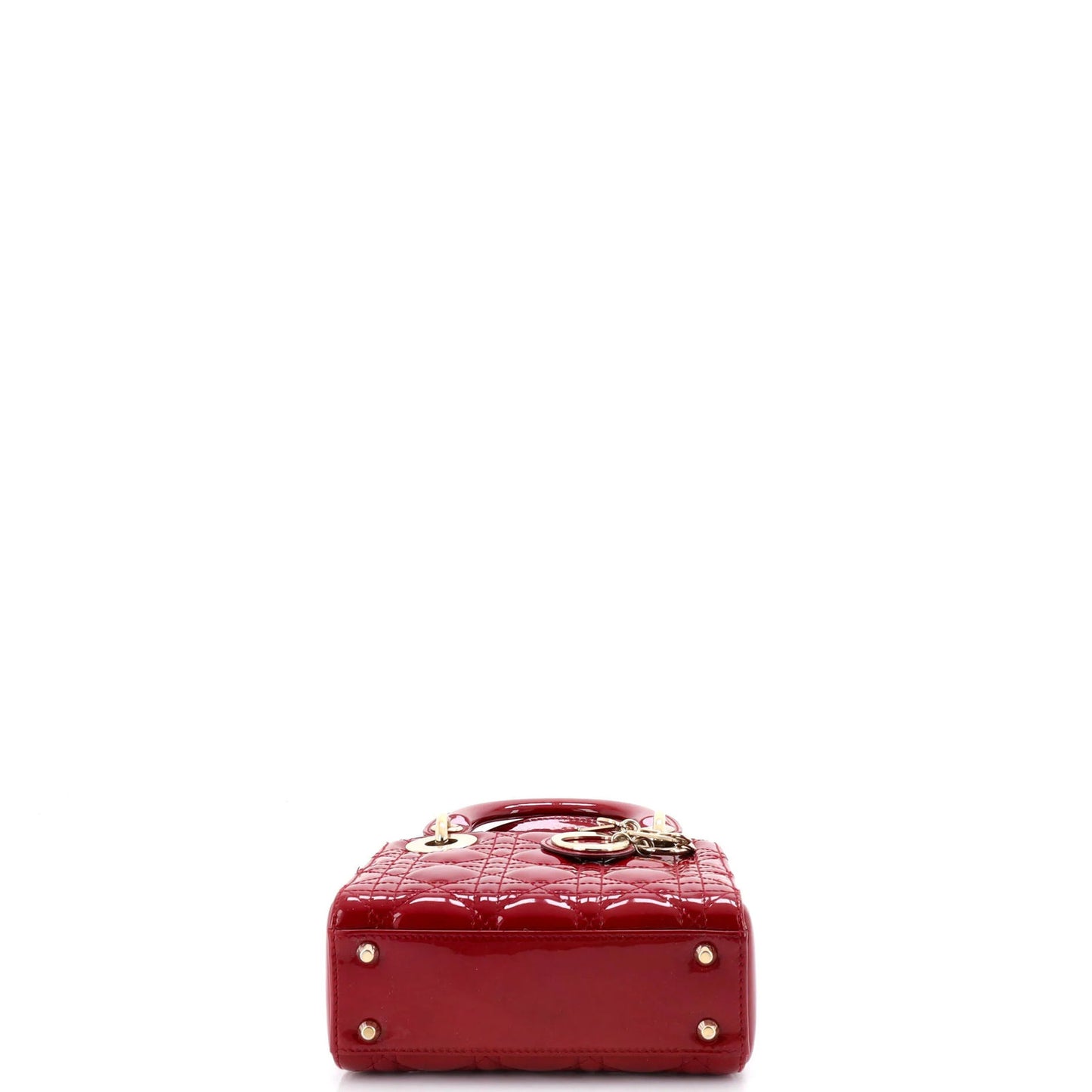 Christian Dior Lady Dior Chain Bag Cannage Quilt Patent Mini