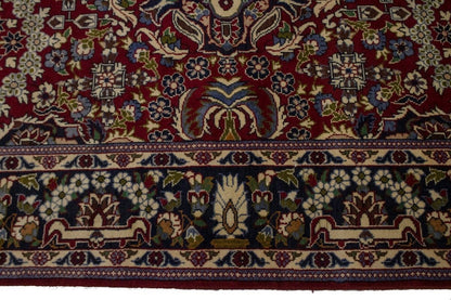 Hand-Knotted Vintage Oriental Rug Classic Floral