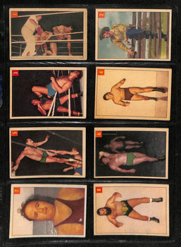 1954-55 Parkhurst Wrestling Complete Set (75)