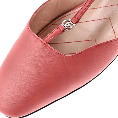 Gucci Women'S Gg Slingback Flats Leather
