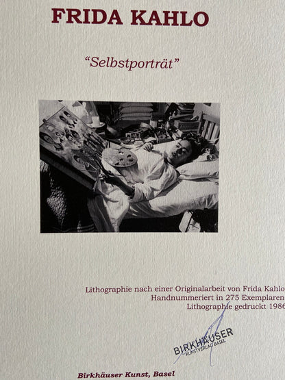 Frida Kahlo Lithograph 275 Ex Coa Original