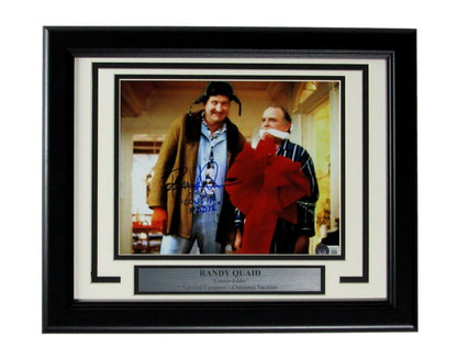 Randy Quaid Signed/ Inscribed "COUSIN EDDIE" 8x10 Photo Framed Beckett 165718