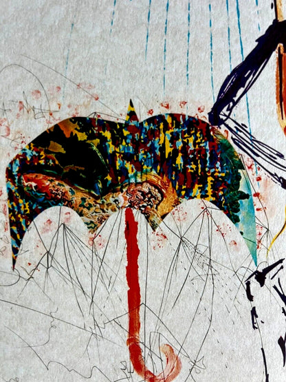 Salvador Dal Lithograph Coa Signed Numbered By Hand Pencil