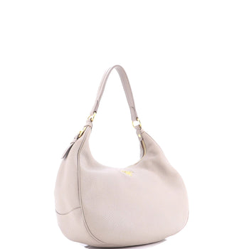 Prada Zip Top Hobo Vitello Daino Medium