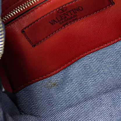 Valentino Garavani Rockstud Spike Belt Bag Quilted Denim