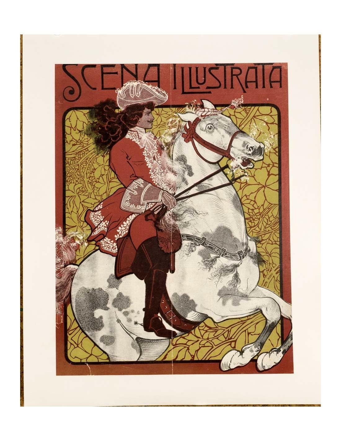 Scena Illustrata Arts Literature Music Theatre Horseback Rider 1900