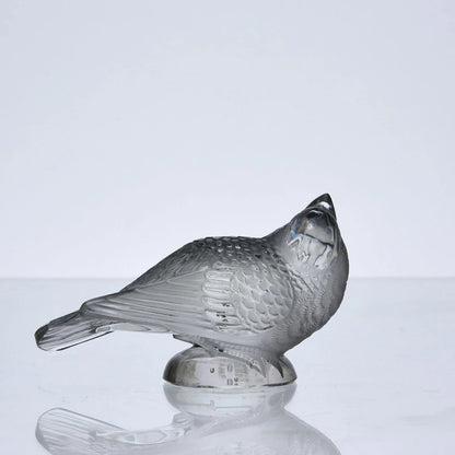 Ren Lalique, 1930 Art Deco sculpture "Chardonneret Moqueur" Vintage Antique