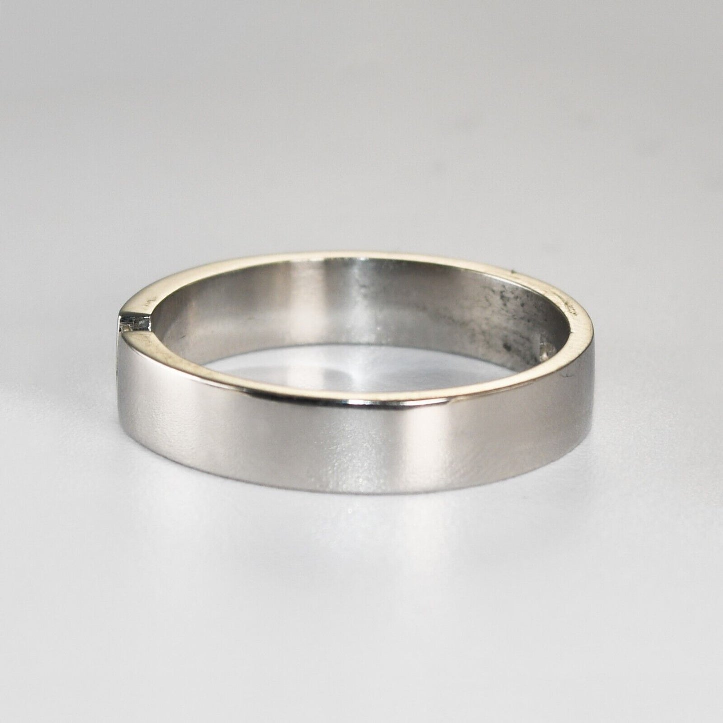 Mens Platinum Princess Cut Diamond Wedding Band