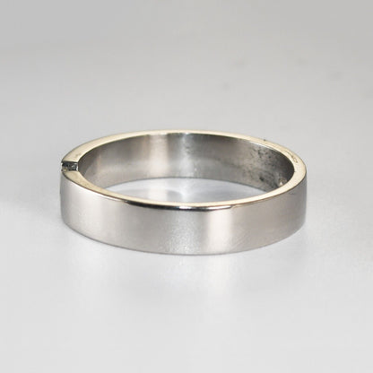 Mens Platinum Princess Cut Diamond Wedding Band