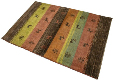 3'3X4'9 Ft Handmade Modern Gabbeh Oriental Rug