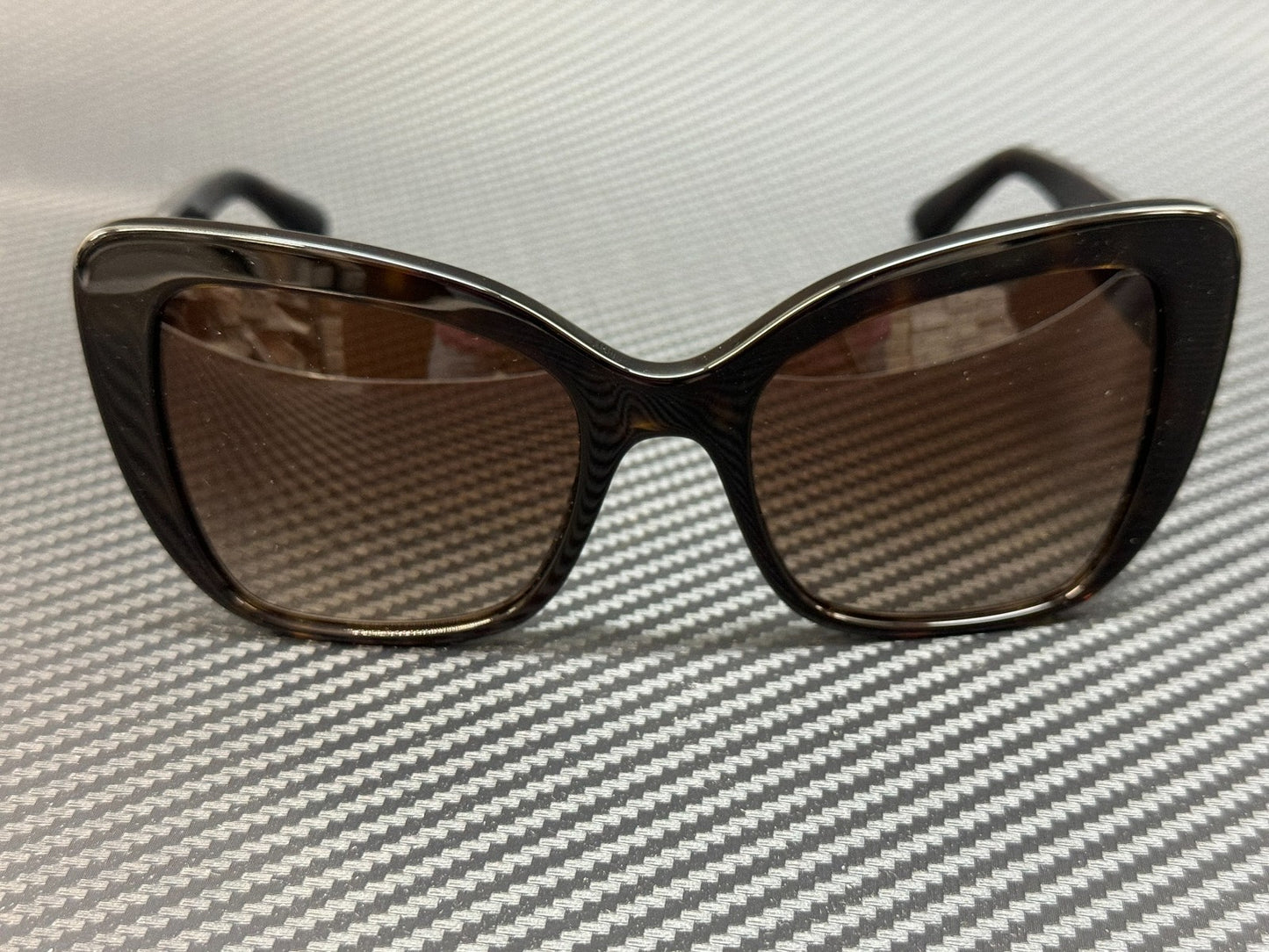 DOLCE & GABBANA DG4348 502 13 Havana Cat Eye Women's 54m Sunglasses