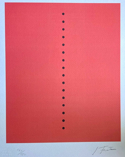 Lucio Fontana Lithograph 1978