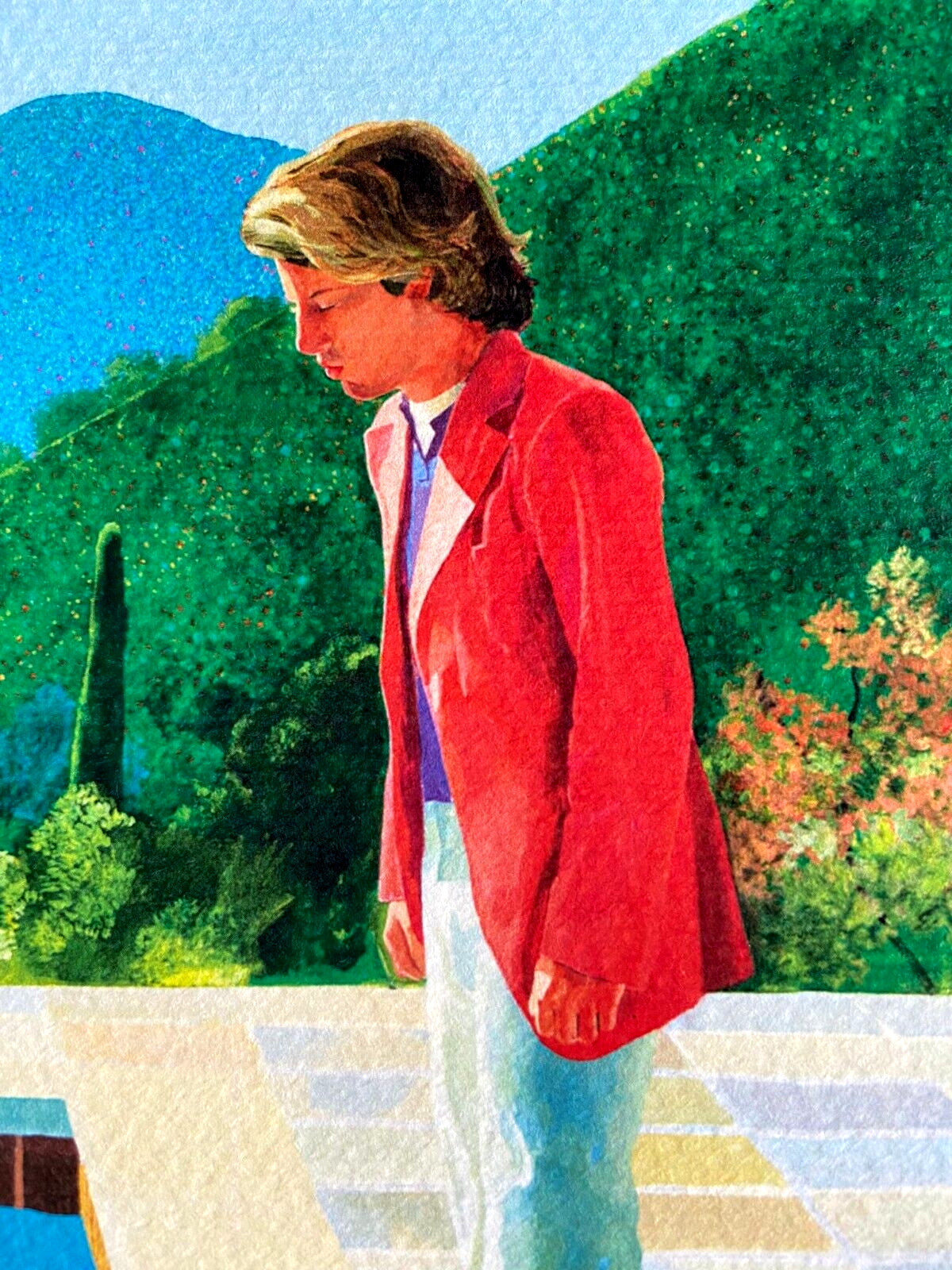 David Hockney "Portrait Of An Artist" Lithograph Signed Stamp