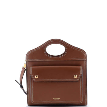 Burberry Pocket Tote Leather Mini