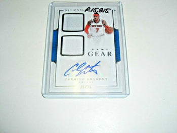 Carmelo Anthony National Treasures Game  Dual