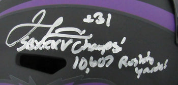 Jamal Lewis Signed Ravens Eclipse Replica Full