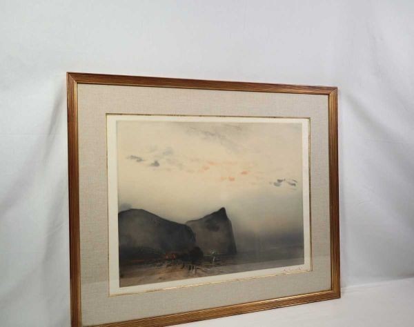 Kaiko Moti San Antonio Signed Color Etching Ltd 75 Atelier 17 Paris Landscape