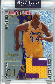 Shaquille O'Neal 2021 Jersey Fusion Game Used Swatch Card #Jf-So99