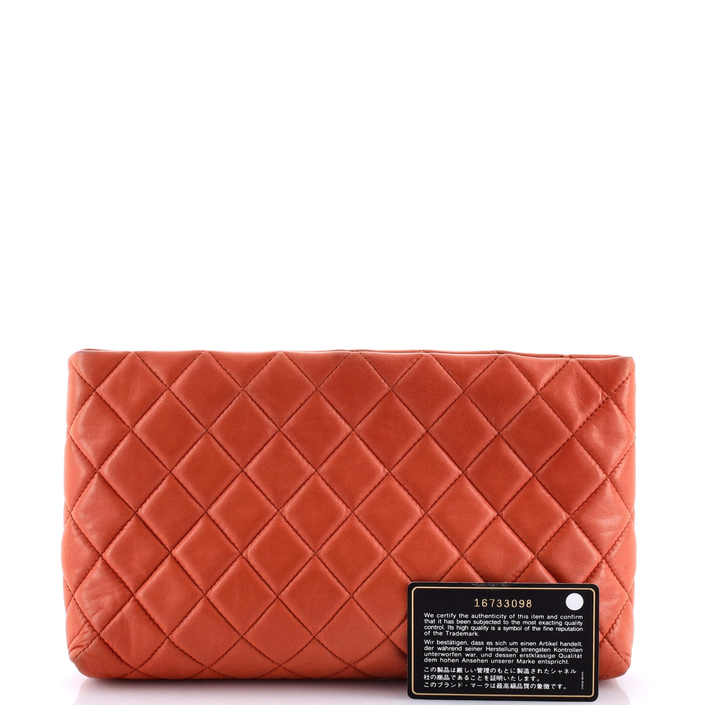 Chanel Square Timeless Clutch Quilted Lambskin