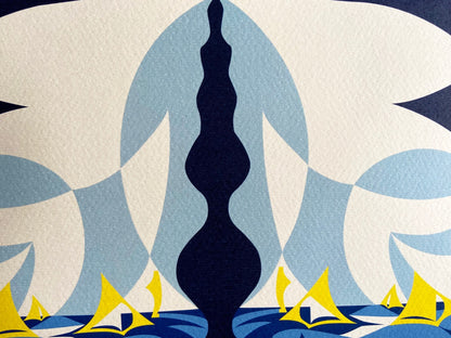 Giacomo Balla Lithograph 1968 Venice Biennale Coa
