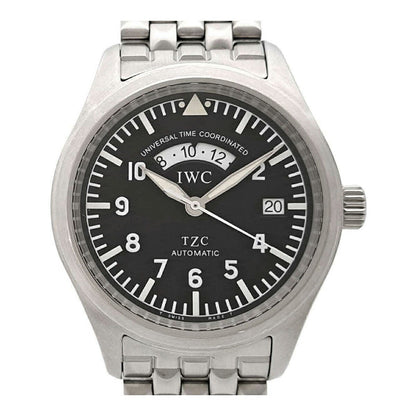 Iwc Pilot'S Watch Flieger Utc Iw325102 Black Men'S Used Watch #61116