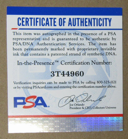 Jeff Bagwell Hof Autographed Baseball Jersey Astros Framed Psa/Dna 177526