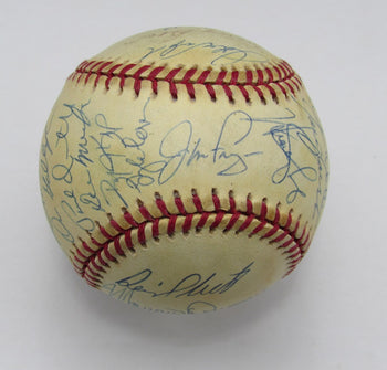 1995 Phillies Team Signed By 33 Onl Baseball Curt Schilling Van Slyke 191885