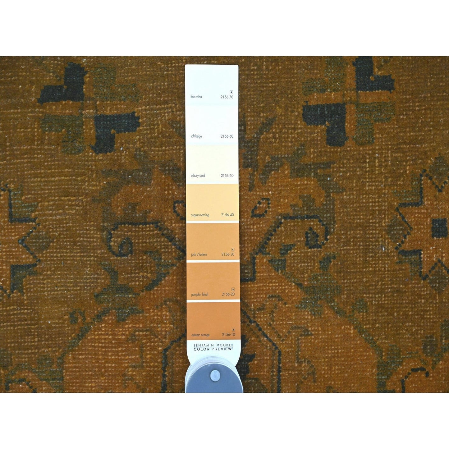 7'8"X9'10" Brown Overdyed Kazak Flower Design 100% Wool Hand Knotted Rug