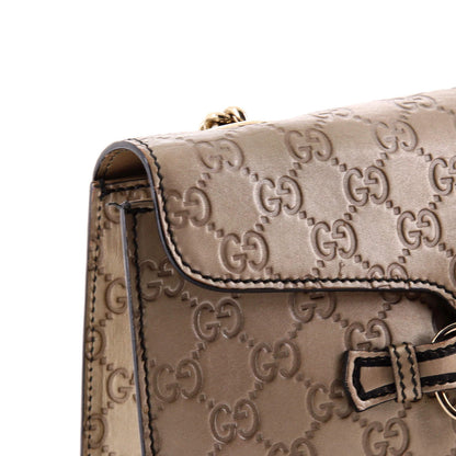 Gucci Emily Chain Flap Bag Guccissima Leather Medium