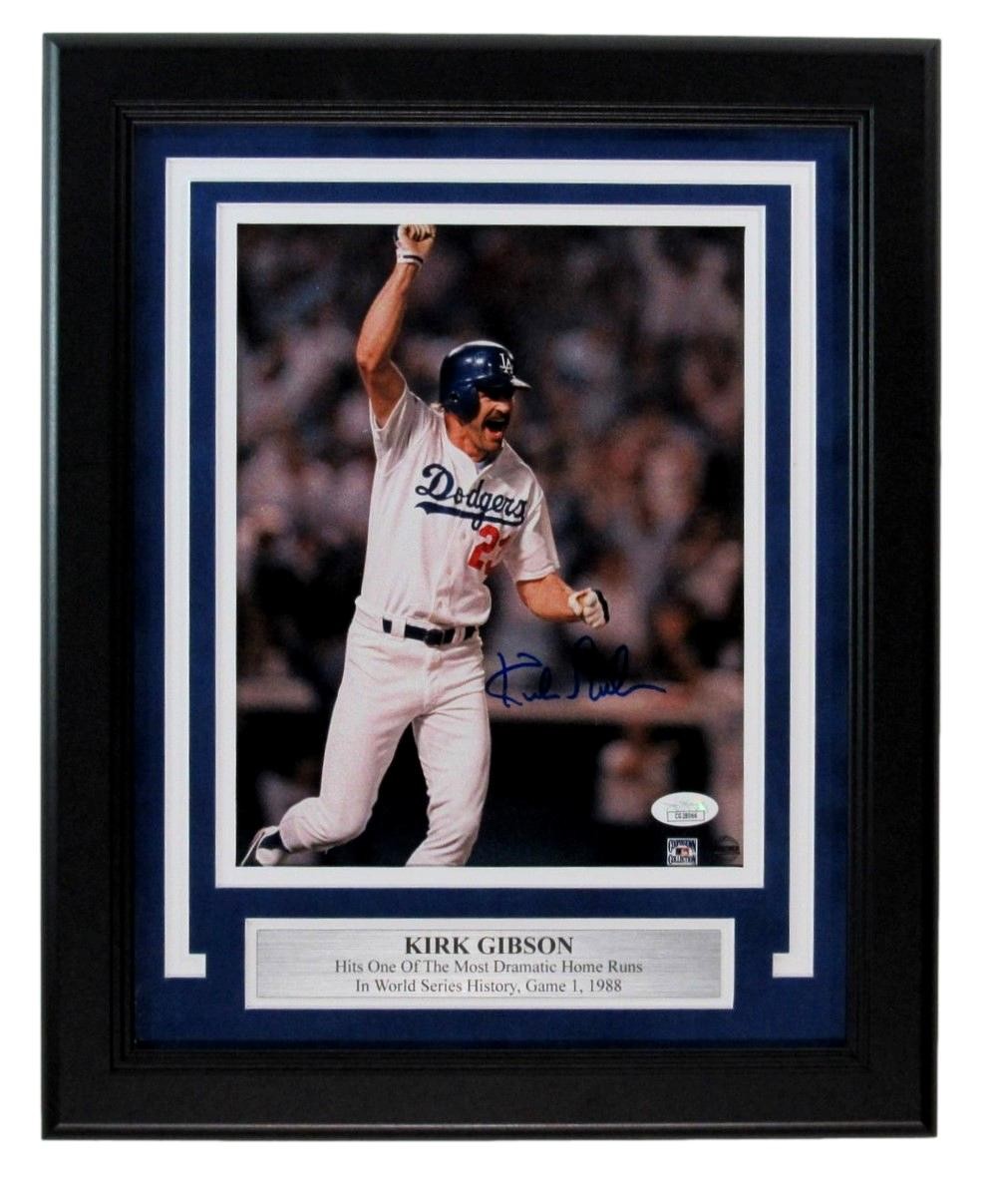 Signed Photo Framed Game Series World 1988 Gibson Kirk 8x10 Dodgers