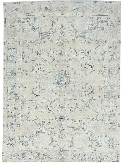 Hand-Knotted Antique Oriental Rug Muted Color