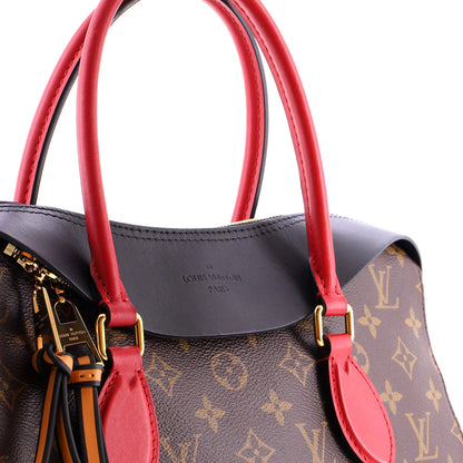 Louis Vuitton Tuileries Handbag Monogram Canvas With Leather