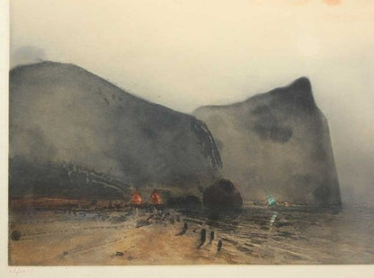 Kaiko Moti San Antonio Signed Color Etching Ltd 75 Atelier 17 Paris Landscape