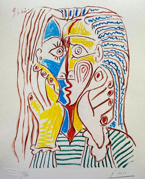 Pablo Picasso Lithograph Coa Signed In Pen Numbered In Pencil Crayon