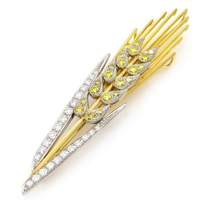 Nobuko Ishikawa Total 2.25Ct Diamonds Brooch