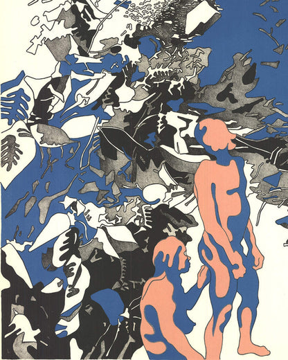 Henri Cueco Untitled Signed " Lithograph Contemporary