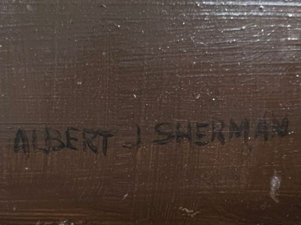 Albert John Sherman (Australian) Original Flower Painting Oil On Board Signed