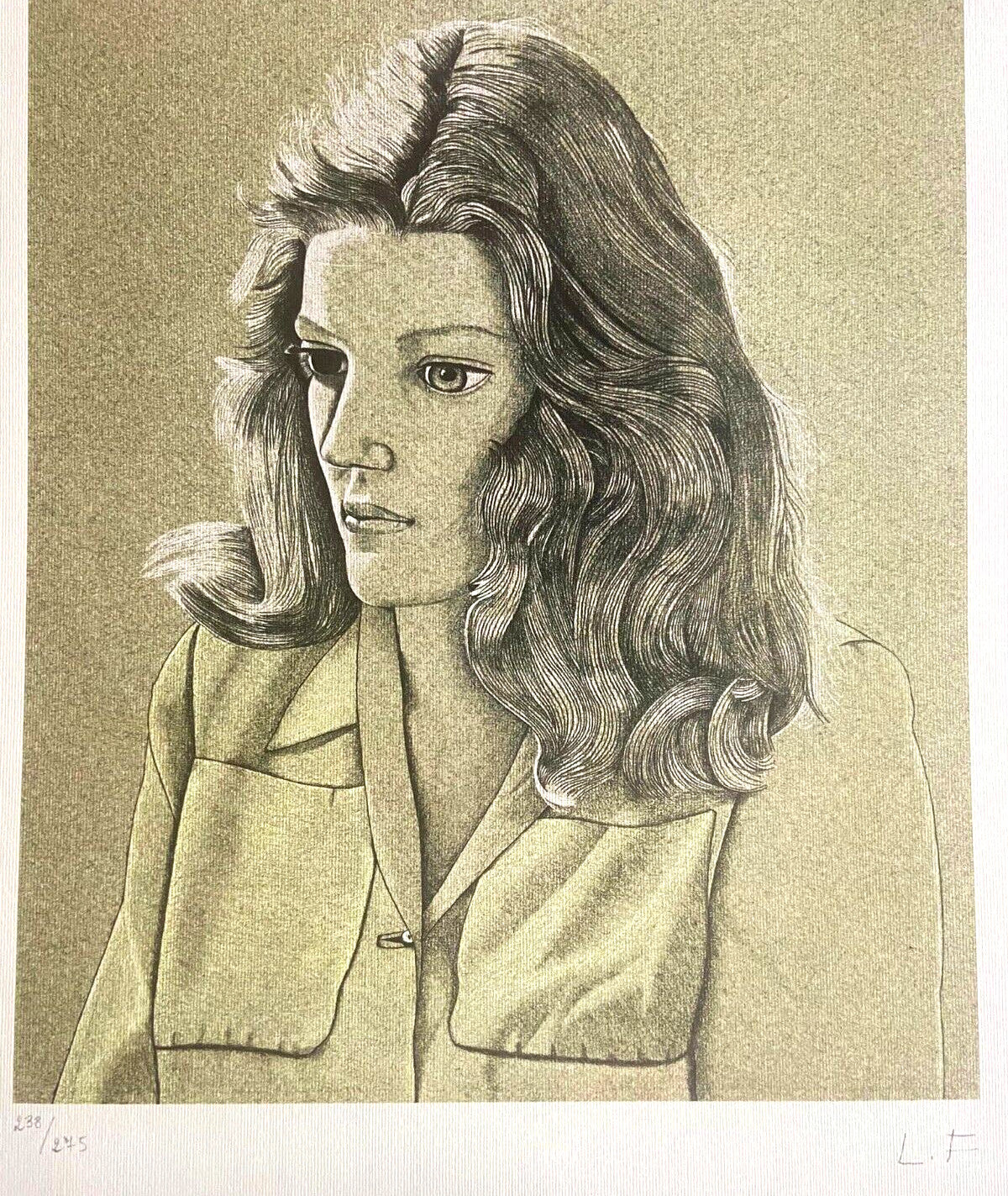 Lucian Freud Lithograph Signed Numbered - (Francis Bacon)